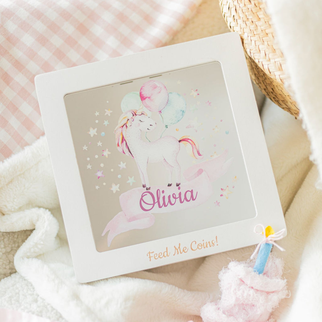 Personalized Acrylic Box - Unicorn