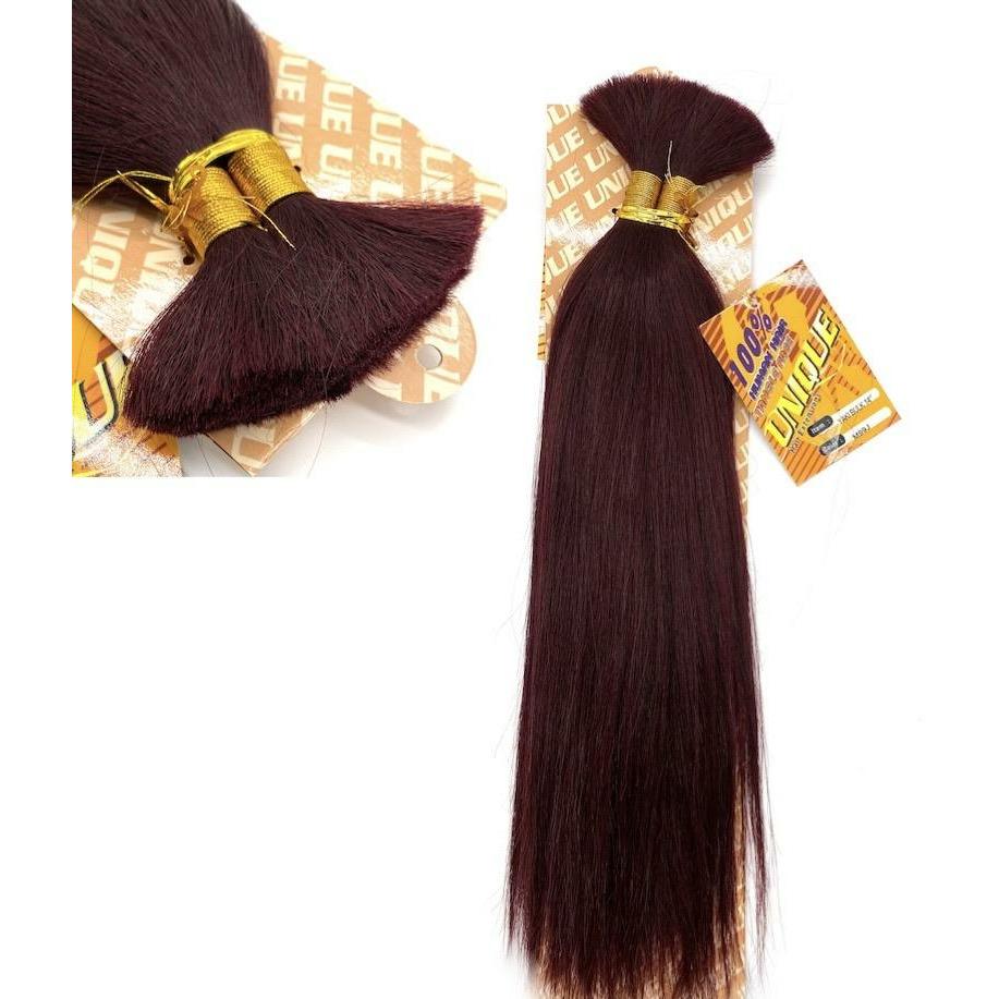 Unique's Yaki Bulk / 100% Human Hair 14"