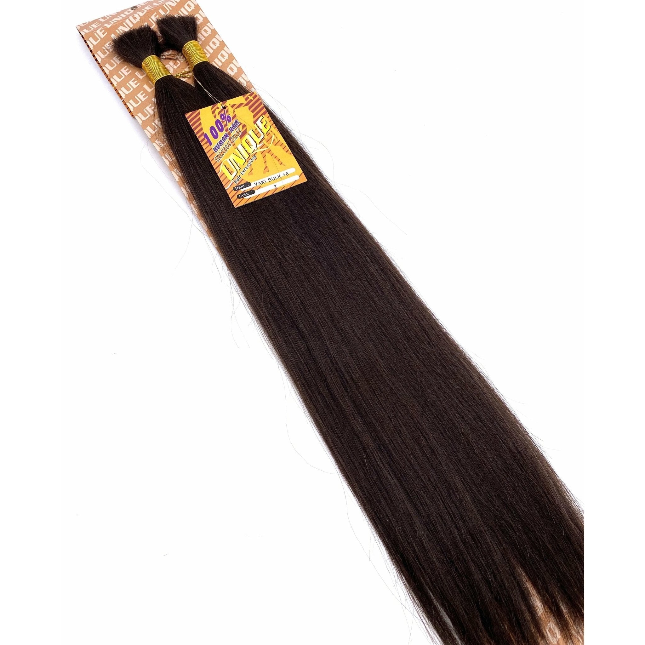 Unique's Yaki Bulk / 100% Human Hair 18"