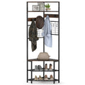 Entryway Set with 44 Inch Console Table 5-Tier Corner Hall Tree and Waiting Room Bench
