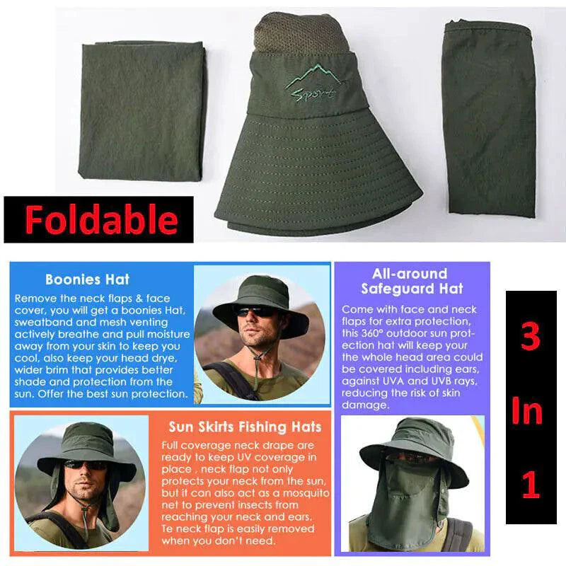 UV Defense Wide Brim Hat for Outdoor Adventures