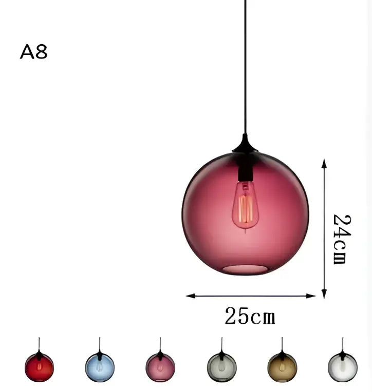 Vintage colorful glass chandelier light for living room