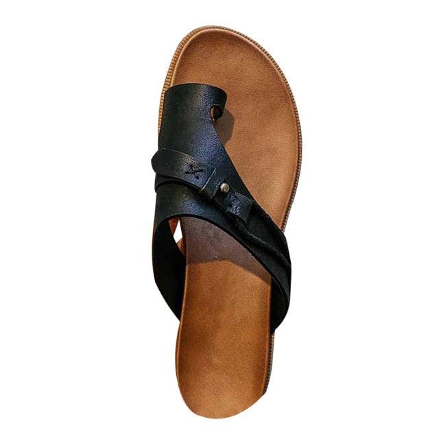 Vintage Summer Beach Outdoor Sandals For Women Casual Beach Sandals Open-Toe Platform Shoes Luxury Style Anti-slip Slippers Comfortable Arch Support Thong Sandals Lightweight Footwear