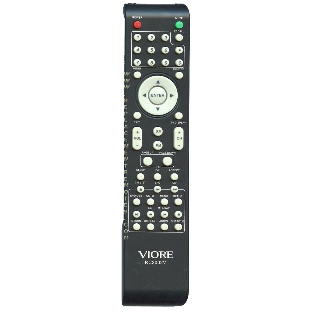 Viore RC2002V TV/DVD Remote Control
