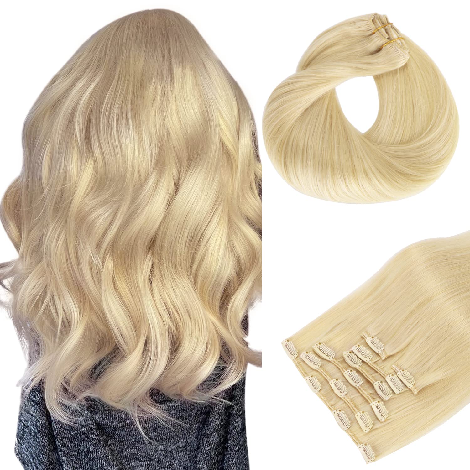 VIP Clip Extensions / Silky Straight - 24'' (170 g ) - ClipeX System