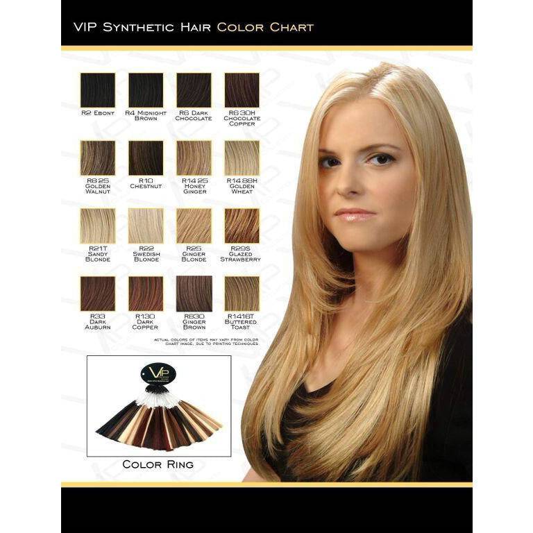 VIP Collection Synthetic Clip-In Extensions / Topaz 8'' Style
