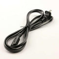AC Power Cable / Cord | 6 FT - C7 Straight Figure 8 Polarized to 2 Prong Male | 389G202A15NHLD / 389G202A15NJRB