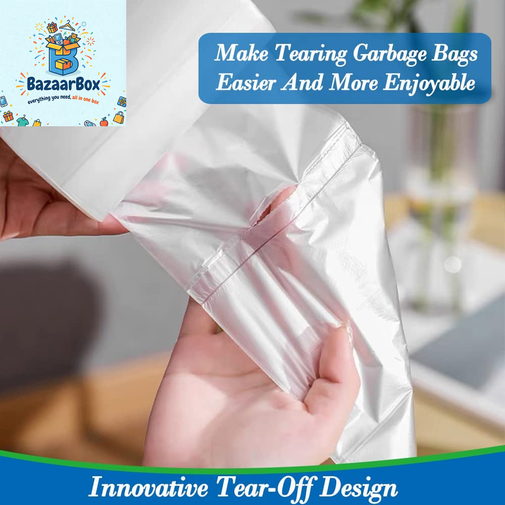 4 Gallon Small Garbage Bags 250 Counts,Trash Bag Bin Liners, 12-15 Liters Bin Bags Wastebasket Bags for Home Office Kitchen Trash Can,Bathroom,Bedroom 5 Color