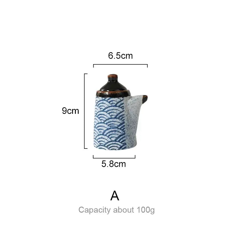DecorBites™ Blue Ceramics Kitchen Seasoning Set