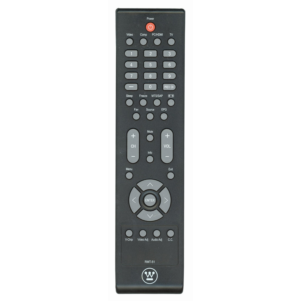 Westinghouse RMT51 TV Remote Control - RM-T51