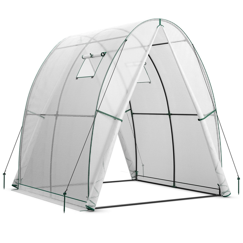 6 x 6 x 6.6 FT Outdoor Wall-in Tunnel Greenhouse