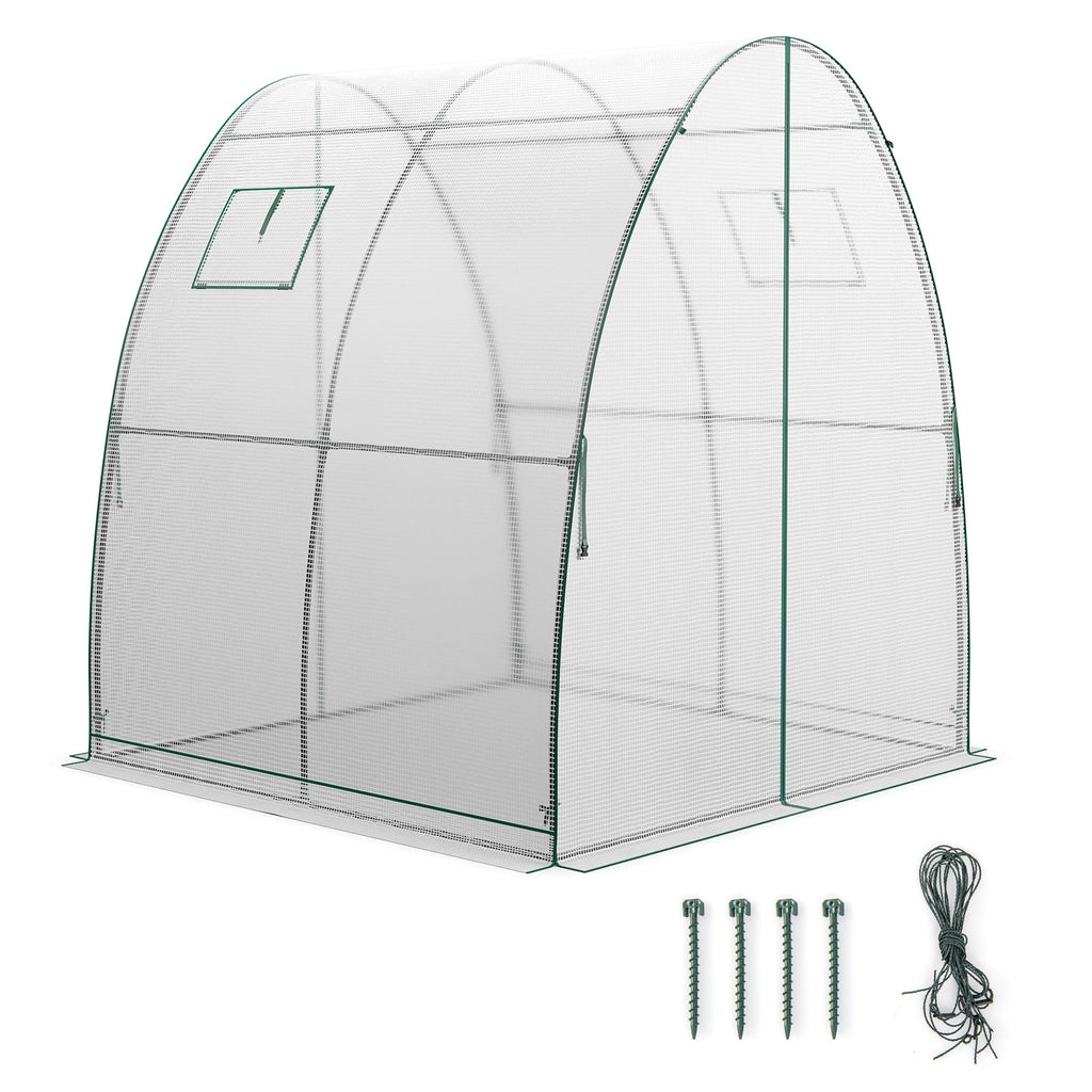 6 x 6 x 6.6 FT Outdoor Wall-in Tunnel Greenhouse