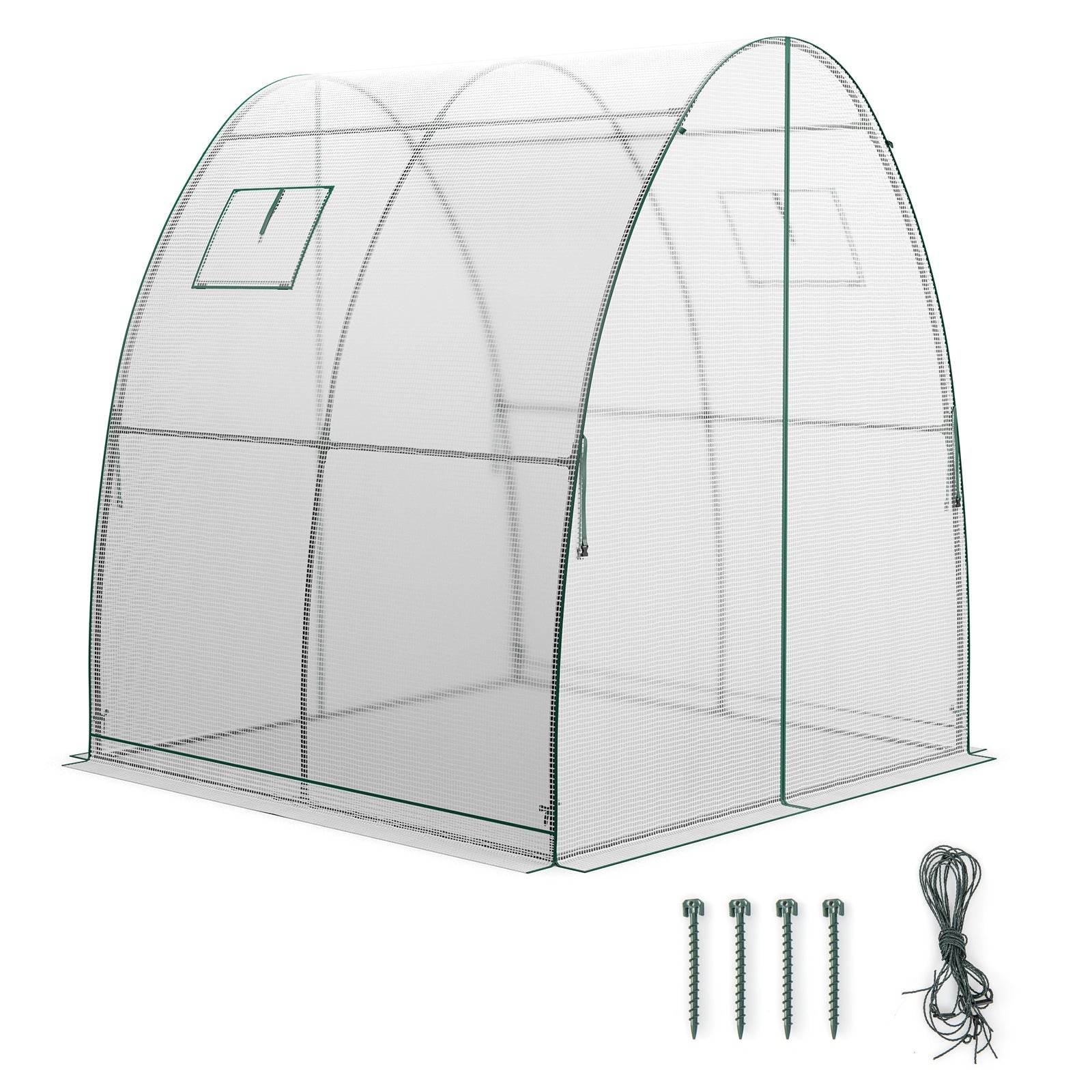 6 x 6 x 6.6 FT Outdoor Wall-in Tunnel Greenhouse