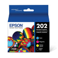 New, Pre-Owned - Epson 202 Standard Capacity Black, Cyan, Magenta & Yellow Ink Cartridges