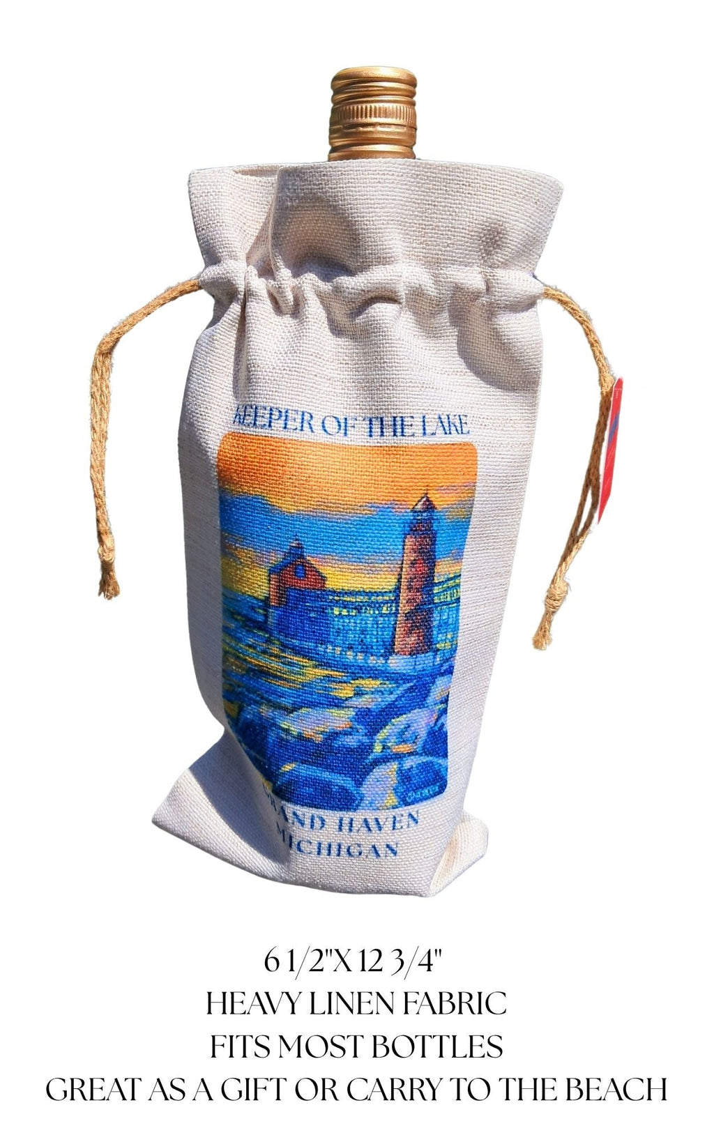 Wine Tote: The Shores of Lake Michigan