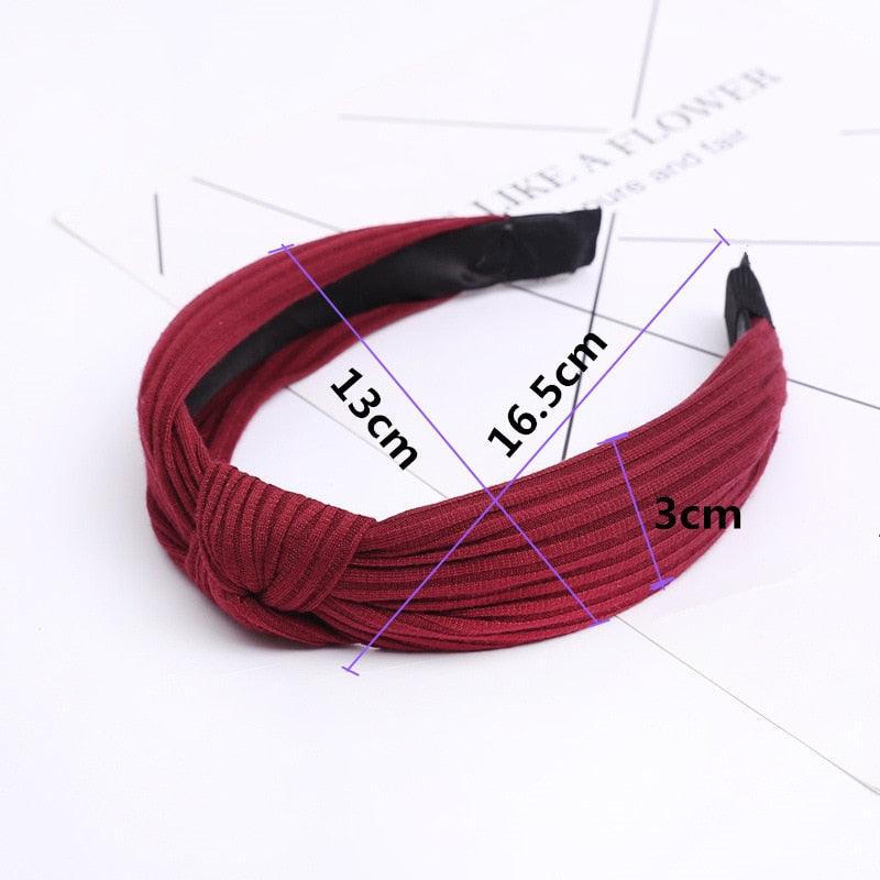 Women Fashion Hairband Suede Knotted Solid Color Headband for Women Fashion Bowknot Hairband Handmade Hair Hoop Gorgeous Hair Accessories For Women
