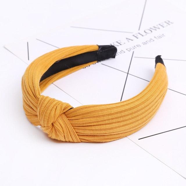 Women Fashion Hairband Suede Knotted Solid Color Headband for Women Fashion Bowknot Hairband Handmade Hair Hoop Gorgeous Hair Accessories For Women