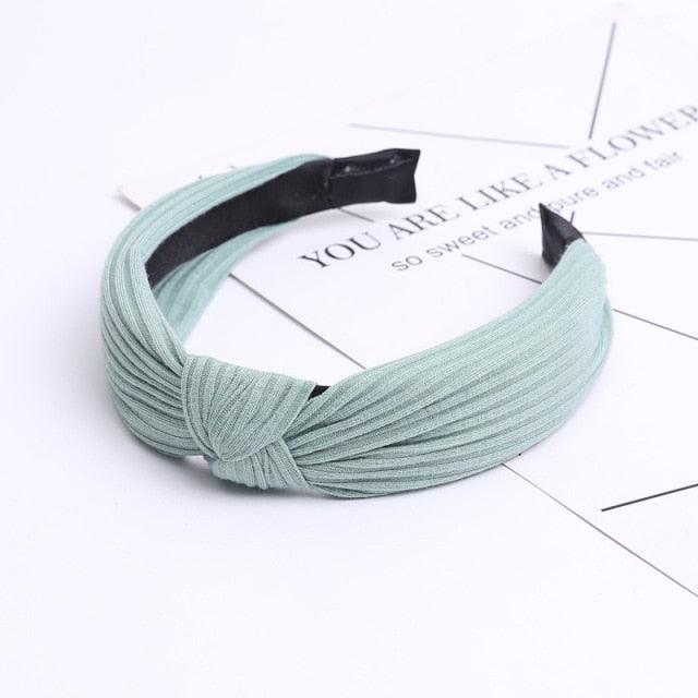 Women Fashion Hairband Suede Knotted Solid Color Headband for Women Fashion Bowknot Hairband Handmade Hair Hoop Gorgeous Hair Accessories For Women