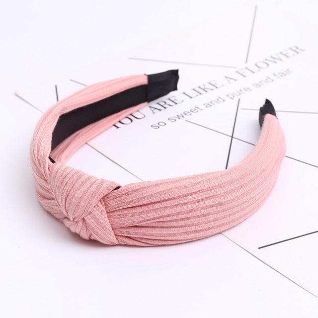 Women Fashion Hairband Suede Knotted Solid Color Headband for Women Fashion Bowknot Hairband Handmade Hair Hoop Gorgeous Hair Accessories For Women