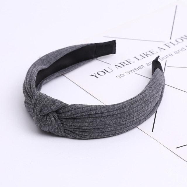 Women Fashion Hairband Suede Knotted Solid Color Headband for Women Fashion Bowknot Hairband Handmade Hair Hoop Gorgeous Hair Accessories For Women