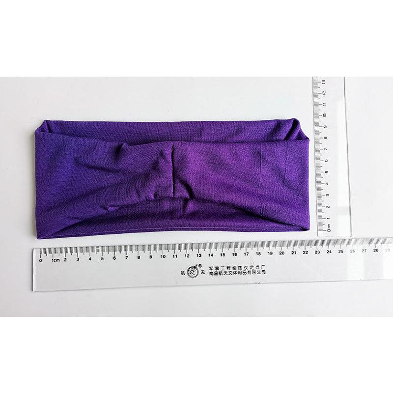 Women Headband Solid Color Wide Turban Twist Knitted Cotton Sport Yoga Hairband Twisted Knotted Headwrap Gorgeous Hair Accessories For Women
