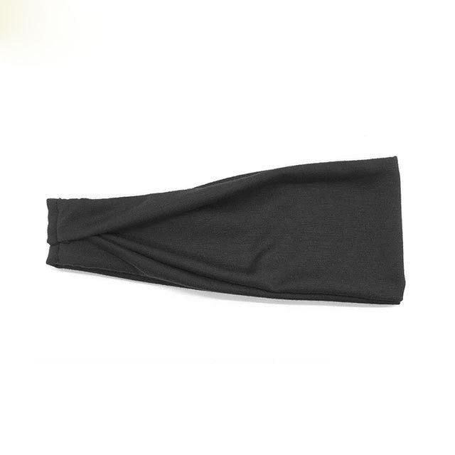 Women Headband Solid Color Wide Turban Twist Knitted Cotton Sport Yoga Hairband Twisted Knotted Headwrap Gorgeous Hair Accessories For Women