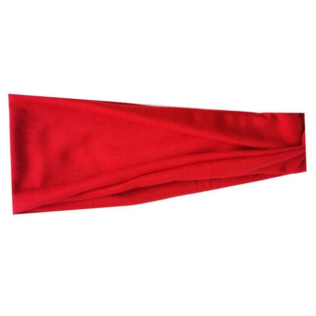 Women Headband Solid Color Wide Turban Twist Knitted Cotton Sport Yoga Hairband Twisted Knotted Headwrap Gorgeous Hair Accessories For Women