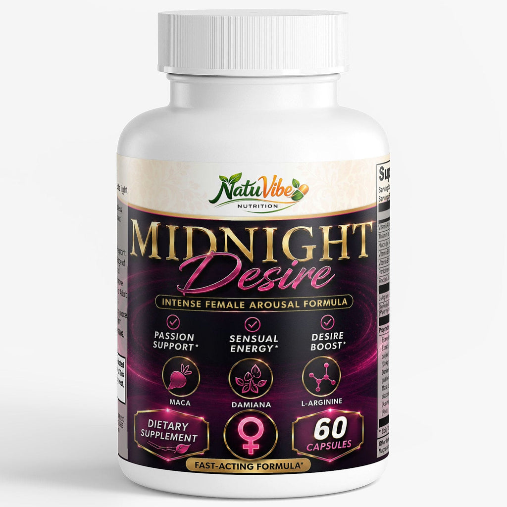 Midnight Desire Female Libido Supplement with Maca & L-Arginine, 60 Capsules
