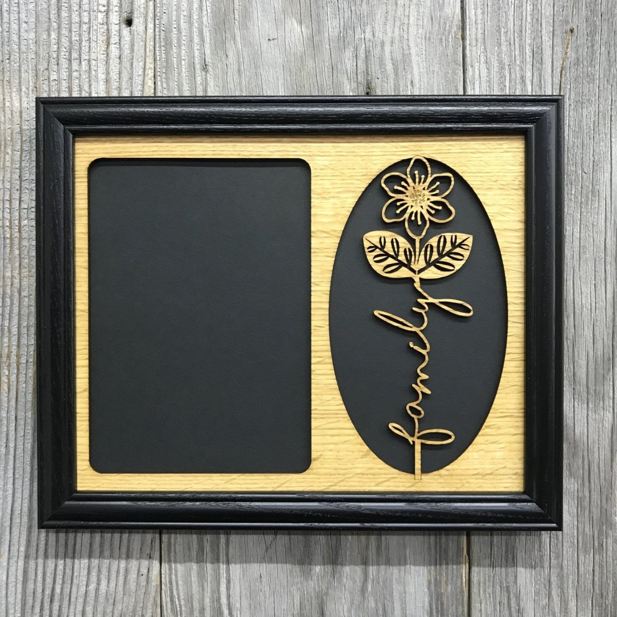 Word Flower Picture Frame - 8x10 Frame Holds 5x7 Photo