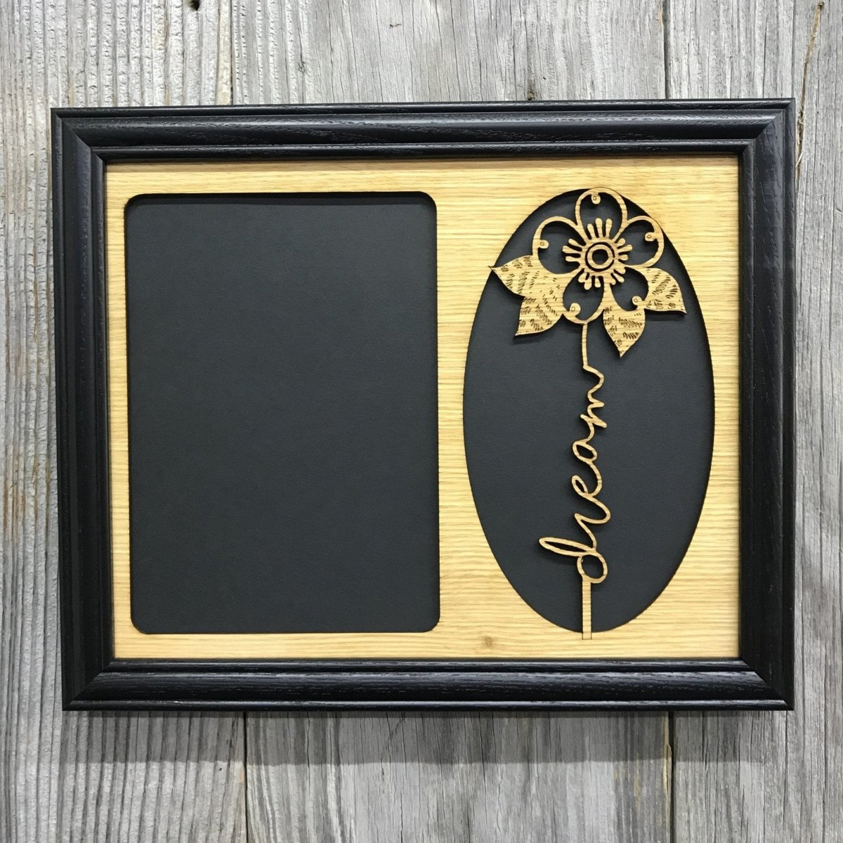 Word Flower Picture Frame - 8x10 Frame Holds 5x7 Photo