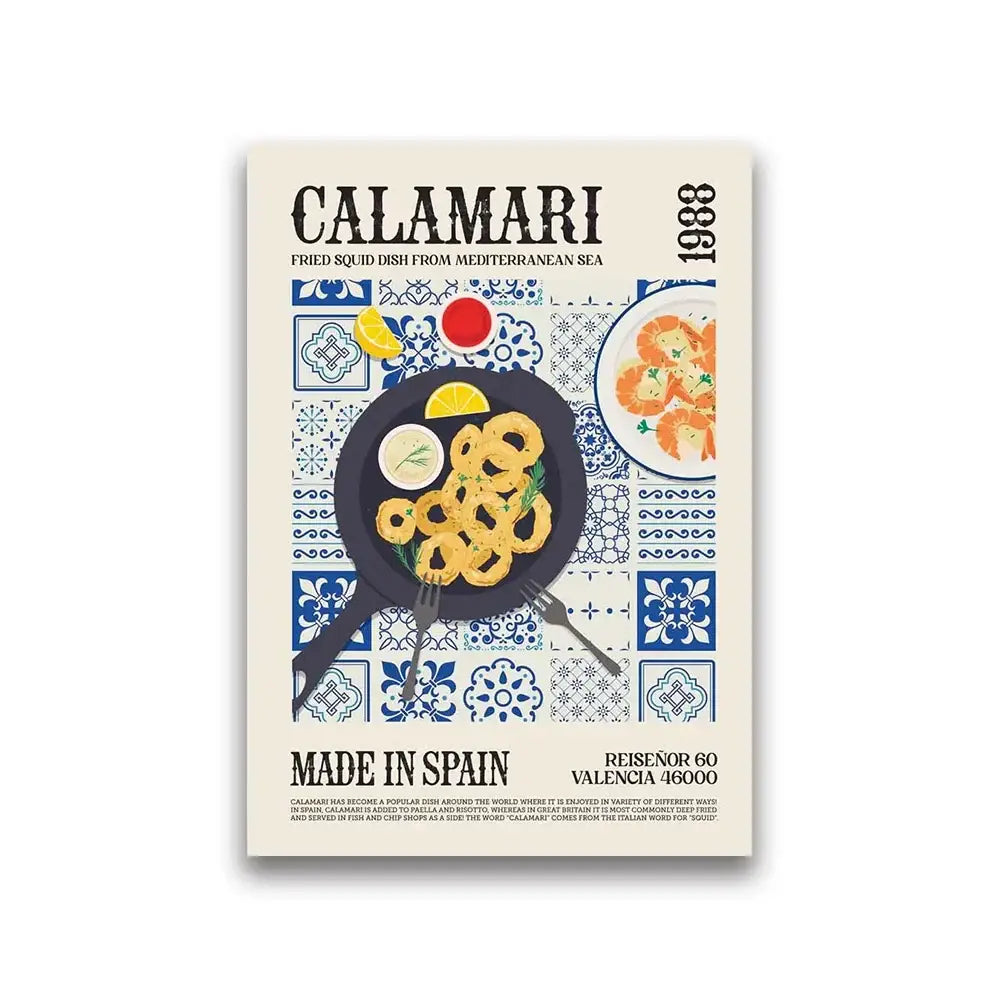 World Cuisine Canvas Print Decor