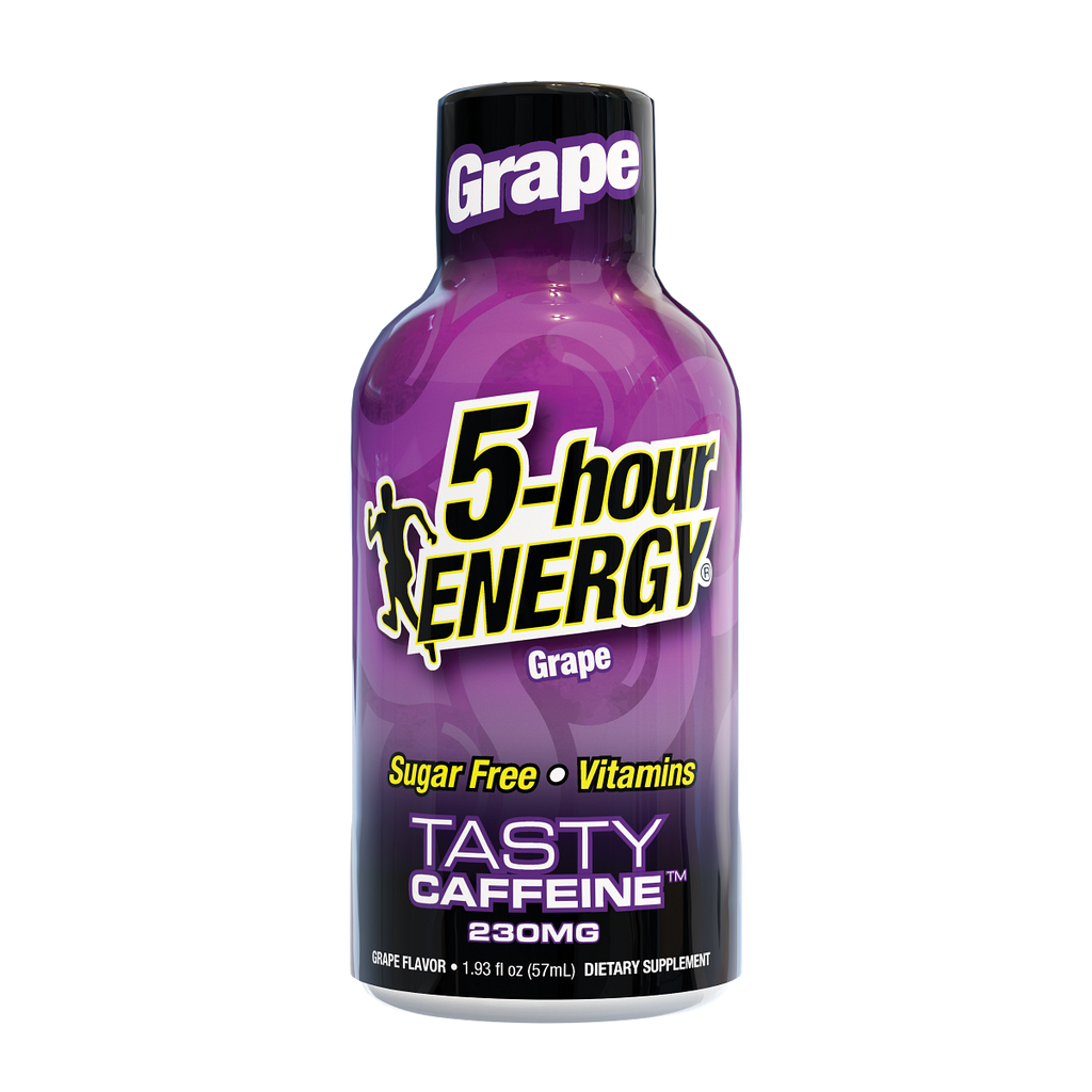 24 Pack 5-hour ENERGY Extra Strength Shots, Grape Flavor Flavor, 1.93 Fl Oz