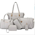 Set of 6 Luxury Leather Bags - Fashionable Design