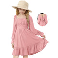 Zando Pink Off-Shoulder Girls' Dress for All Occasions 10-11 Years L