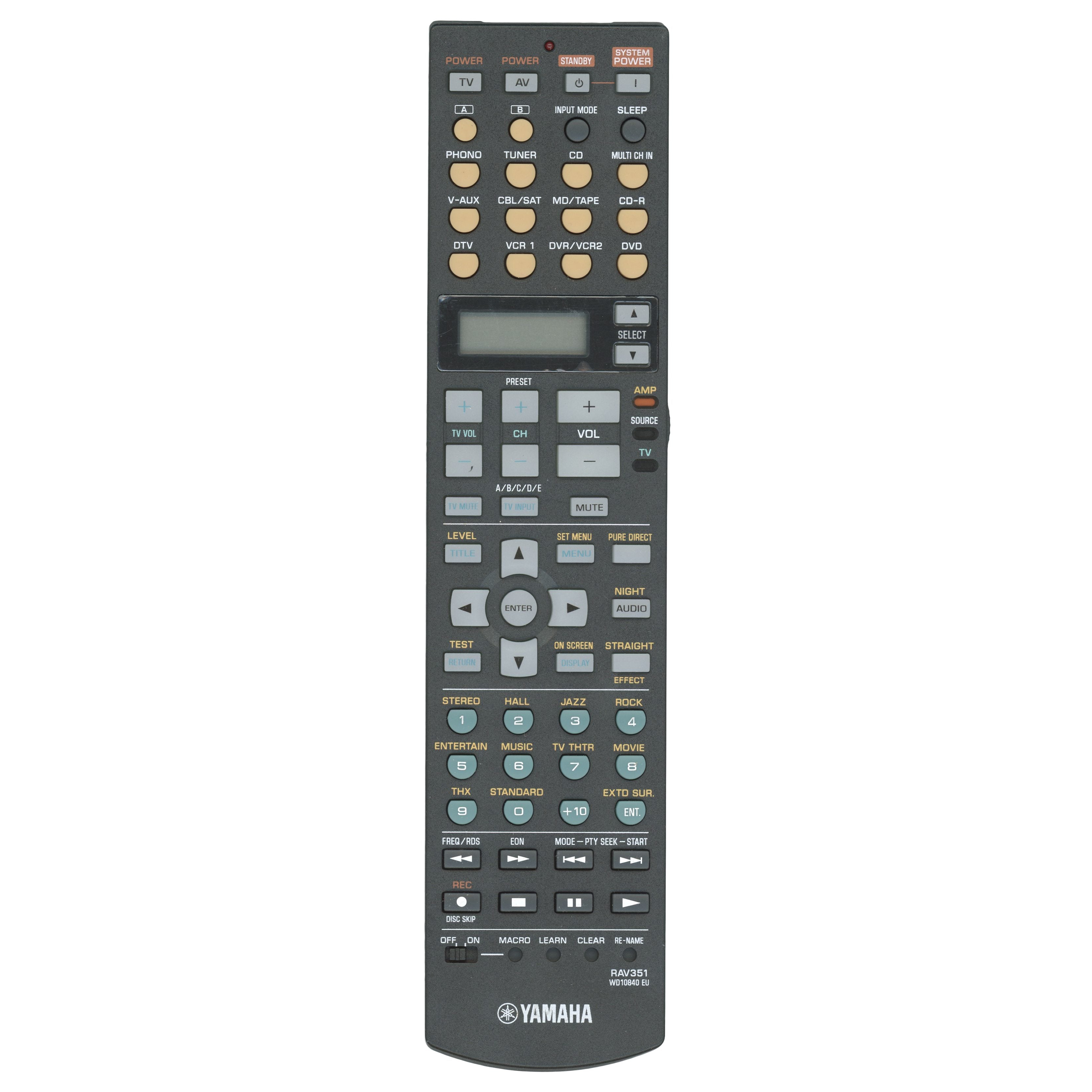 Yamaha RAV351 Receiver Remote Control
