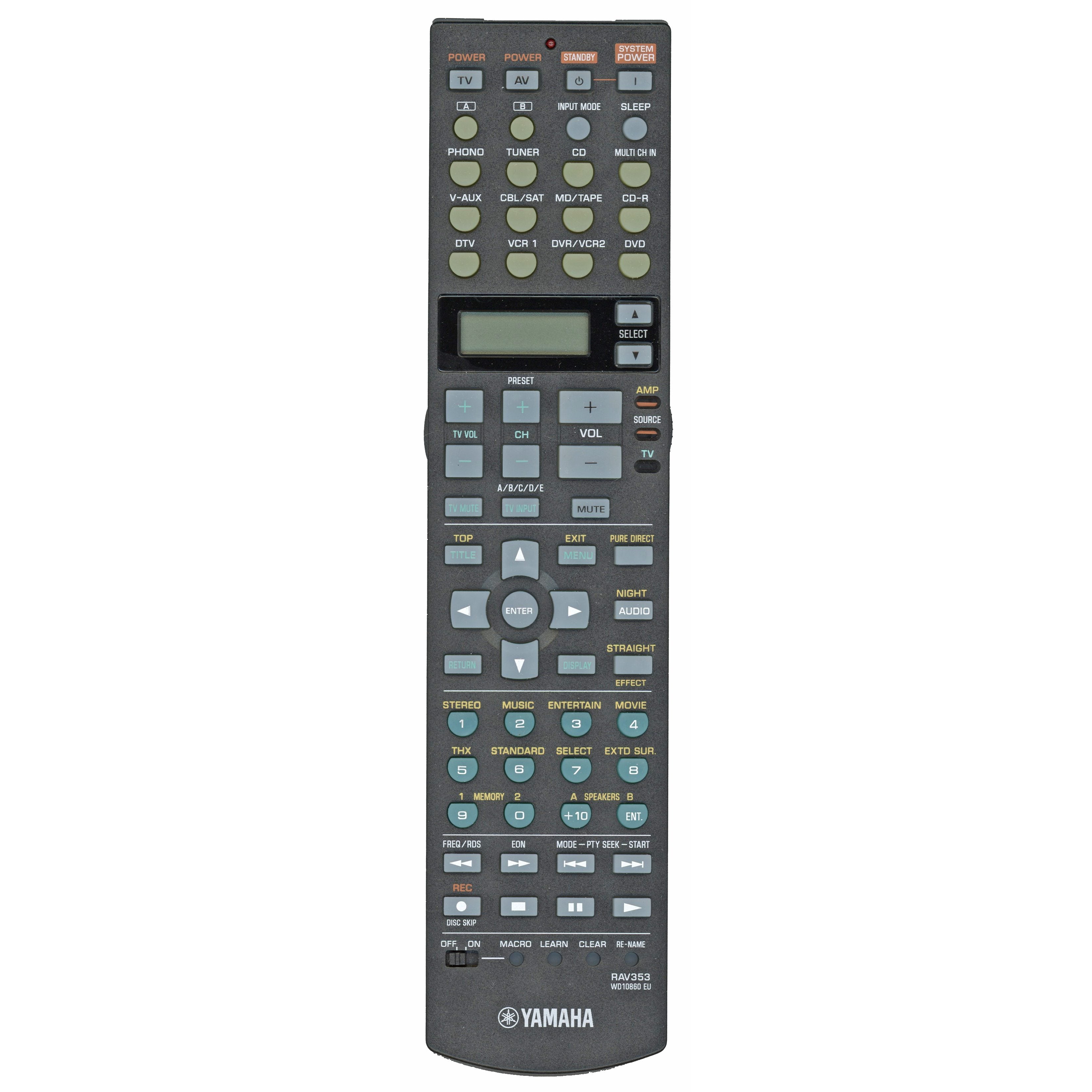 Yamaha RAV353 Receiver Remote Control