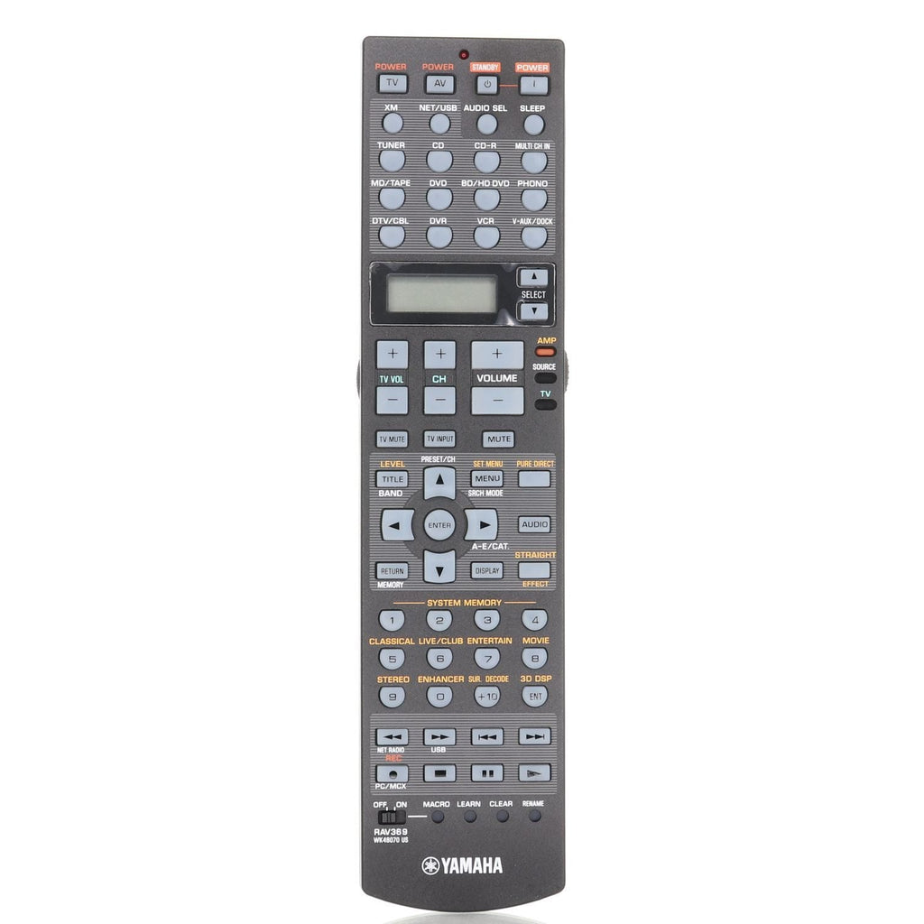Yamaha RAV369 A/V Receiver Remote Control - WK480700