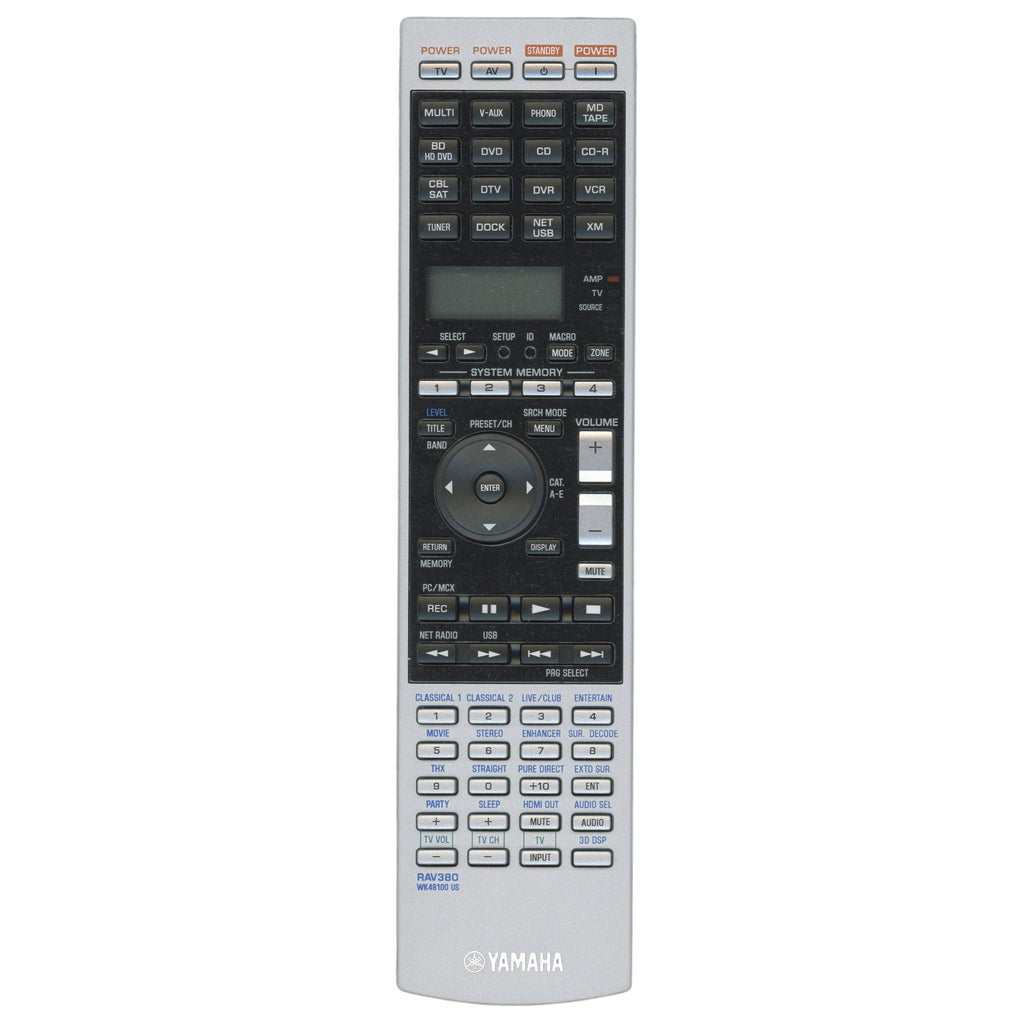 Yamaha RAV380 A/V Receiver Remote Control - WK481001