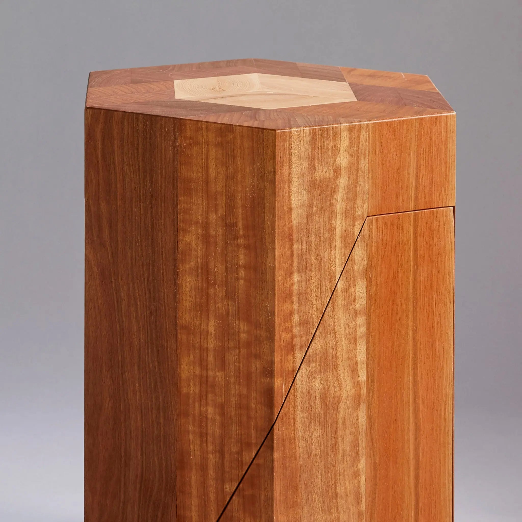 Yosegi Wood Stool Pair - Japanese Craftsmanship