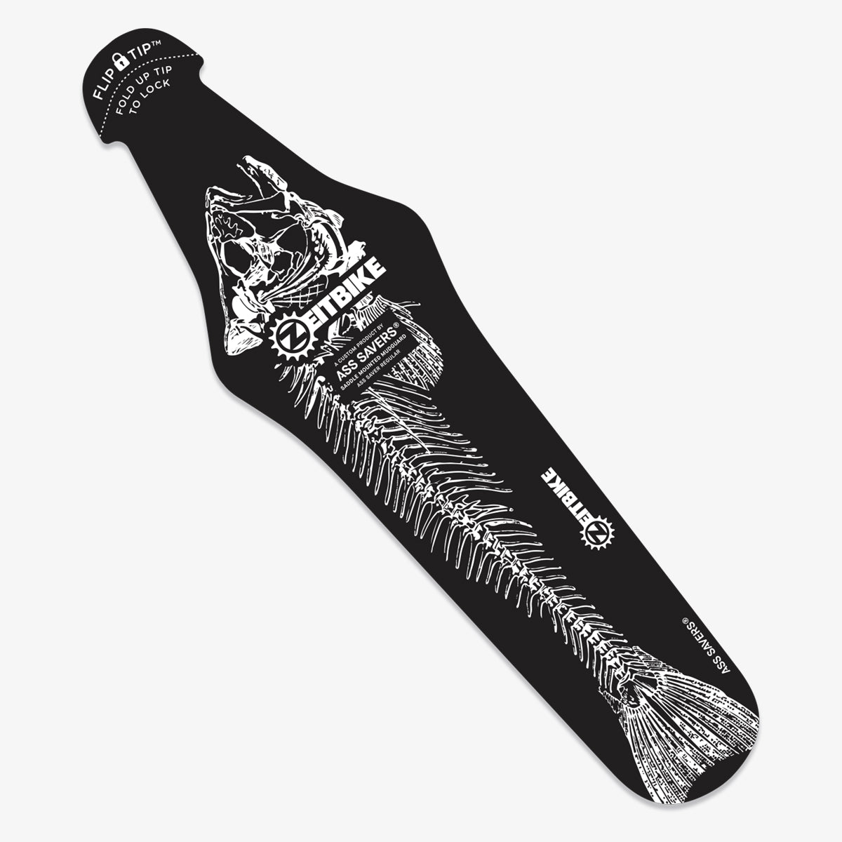 ZEITBIKE Fishbone for Alley Cats - Rain Fender - Ass Savers G4 w FlipTip - Quick Mudguard